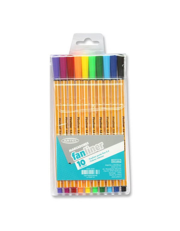 Fine Liner 10 Colores 20011510/902-10  Artel | DColon