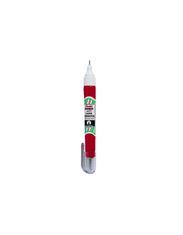 Corrector Lapiz Pentel 7ml Rojo Pta Metal ZL63-W 50010178 | DColon