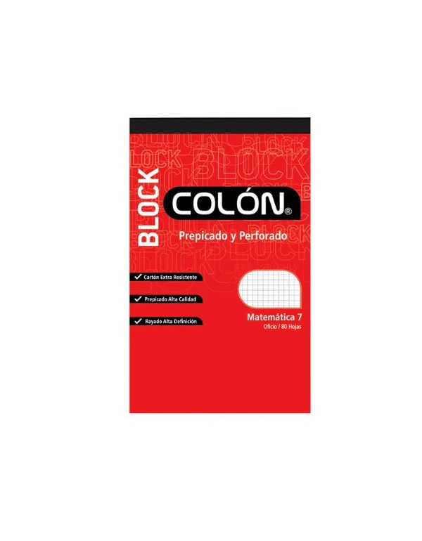 Block Colon Oficio Mat. 7mm BO-32/80 11656 | DColon