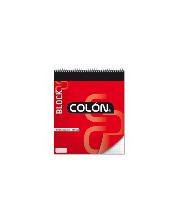 Block Colon Universitario Espiral Mat. 7mm BU-32/80 11649 | DColon