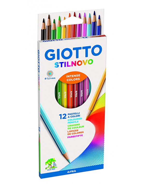 Lapiz Giotto Stilnovo 12 Colores Caja Carton 8068 | DColon