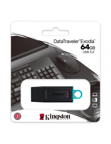 Pendrive Kingston 64GB USB 3.2 Exodia DTX/64GB | DColon