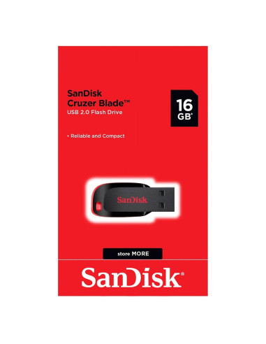 Pendrive Sandisk 16GB Cruzer Blade USB 2.0 SDCZ50-016G-B35S | DColon