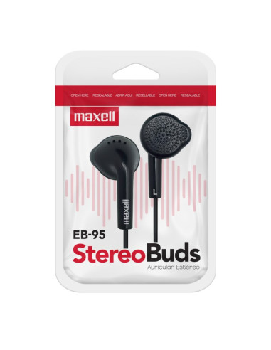 Audifono Stereo EAR Buds Maxell EB-95 Black | DColon