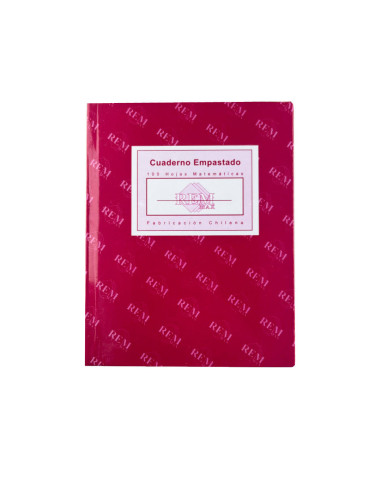 Cuaderno Empastado Matematica 100H Rem 7100127 | DColon