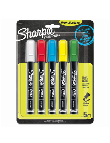 Marcador Pizarra Chalk Standard 5Col Sharpie 2175541/2175919 | DColon